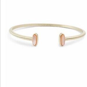 Kendra Scott Mavis gold & peach pinchcuff bracelet